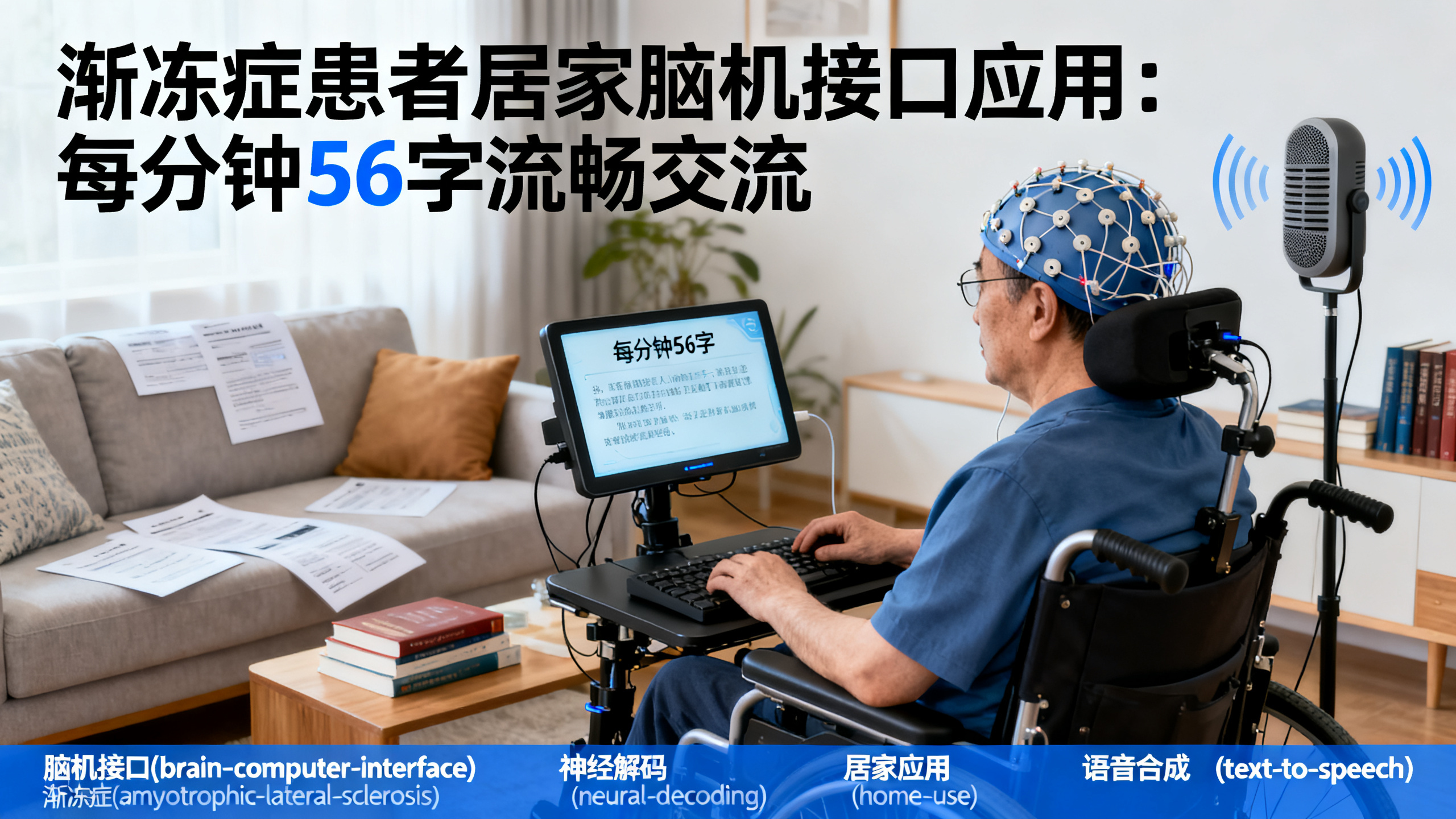 家用脑机接口帮渐冻症患者重拾日常生活
