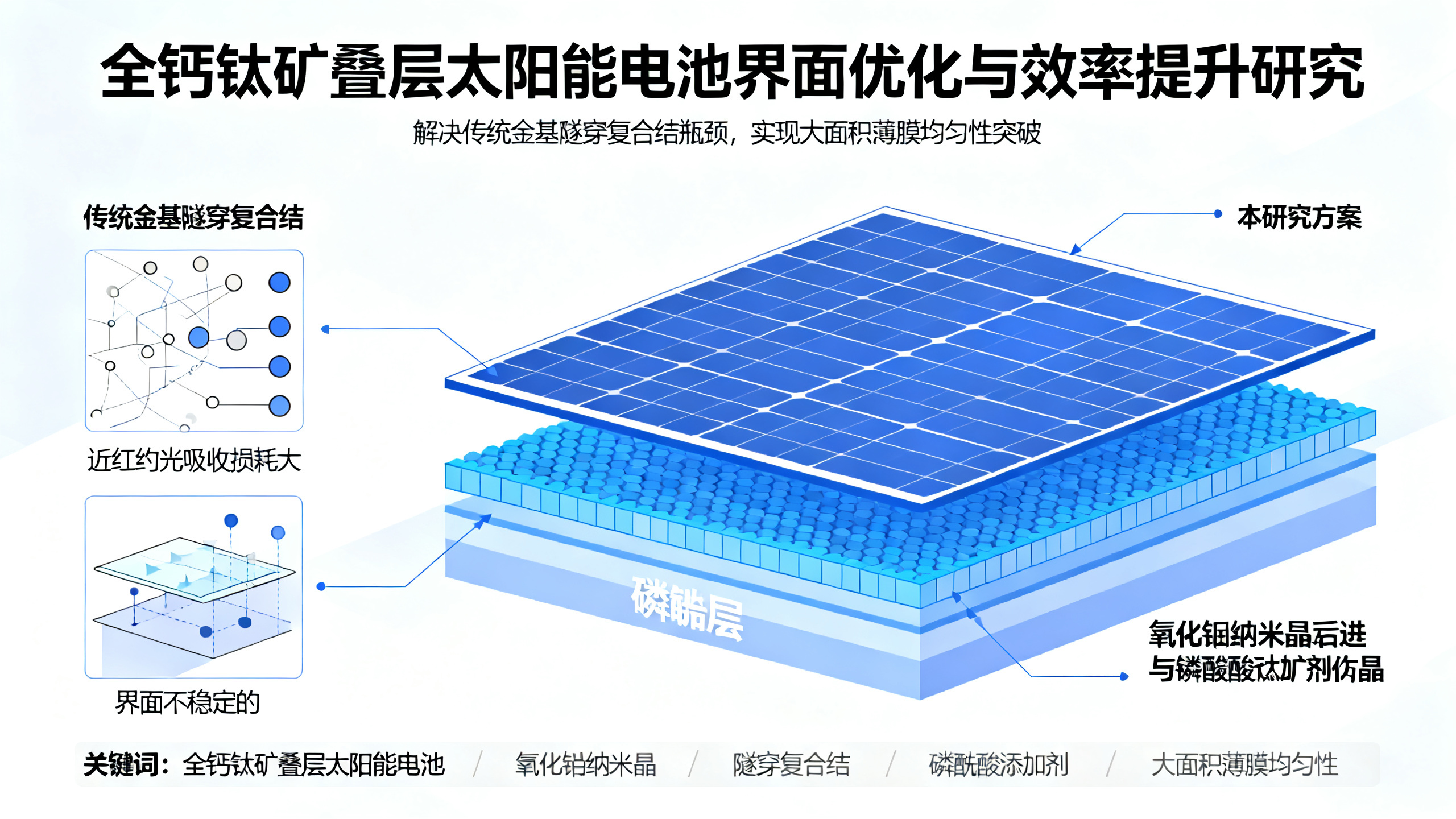 纳米晶体调控，提升全钙钛矿叠层太阳能组件发电效率