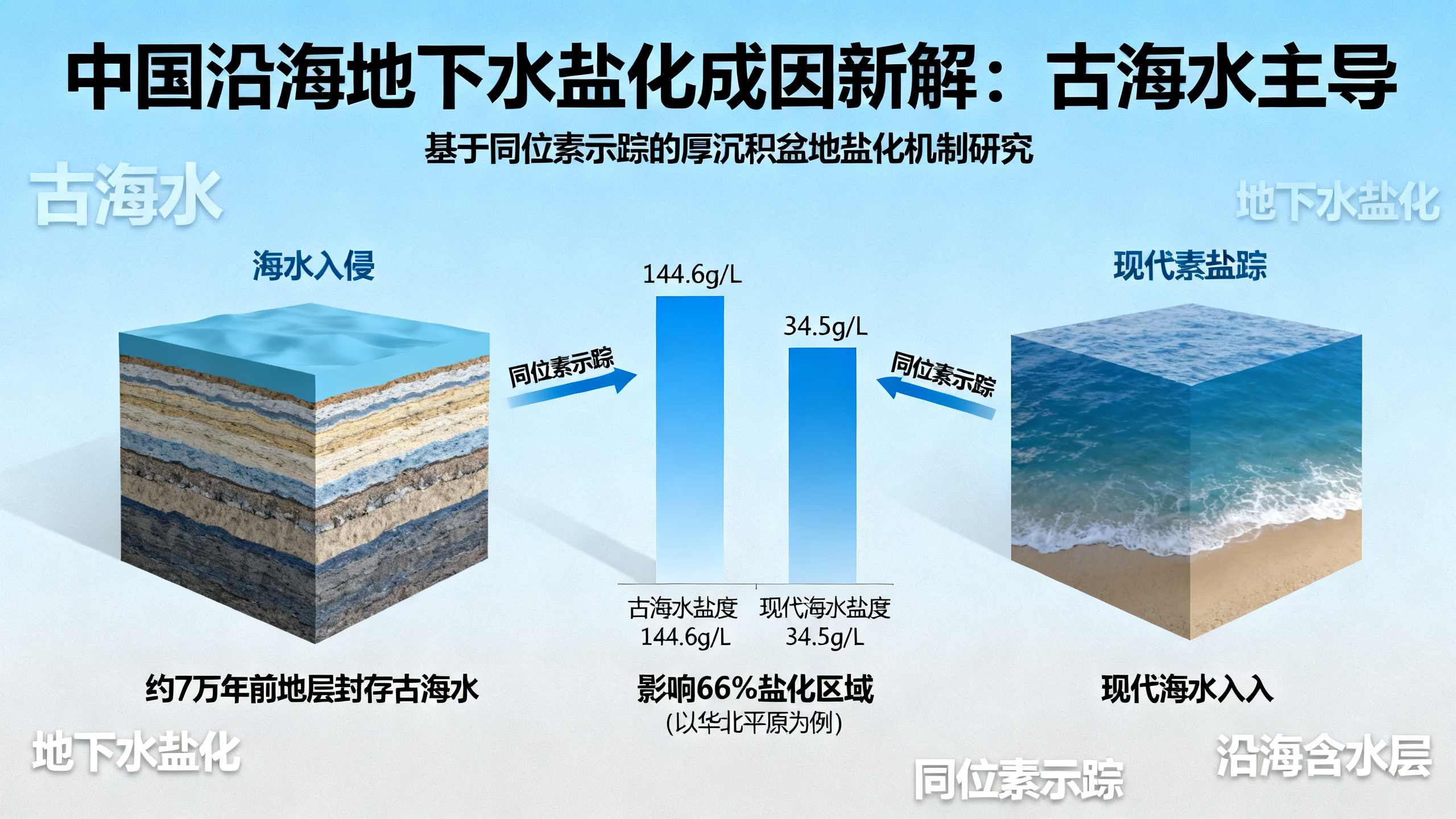 古海水是导致我国沿海地下水变咸的“元凶”