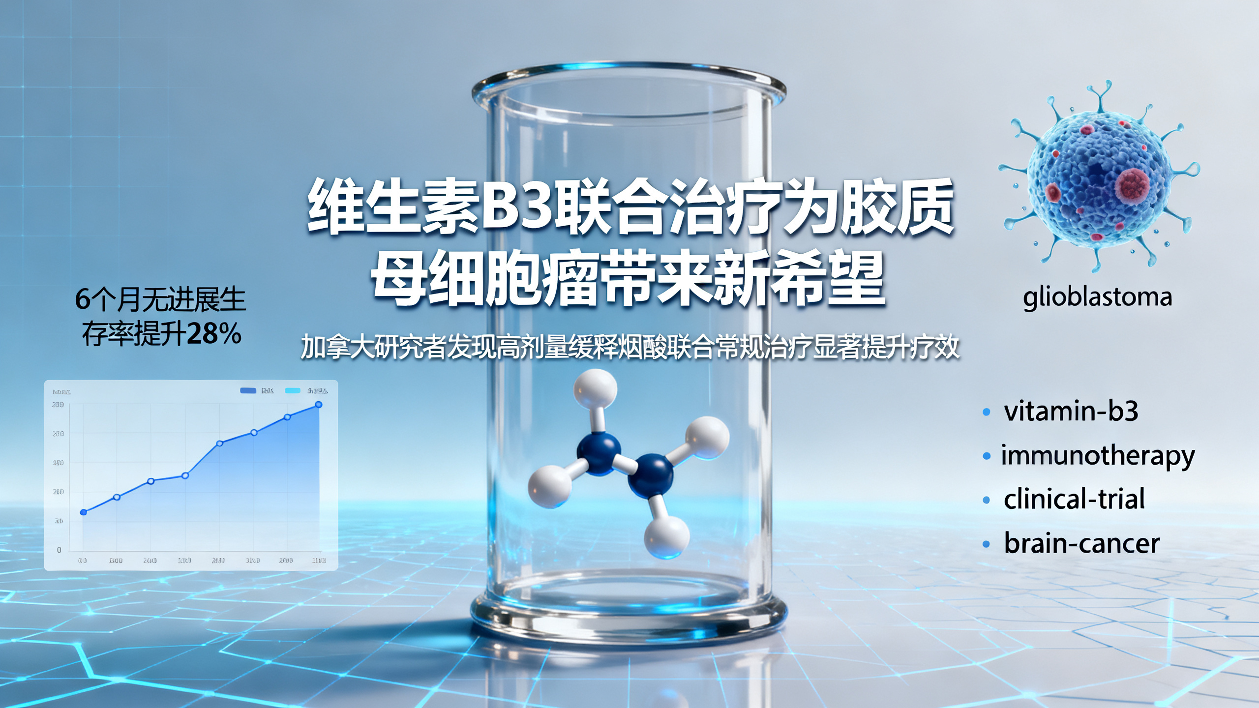 一种常见维生素或可对抗最致命的脑癌之一