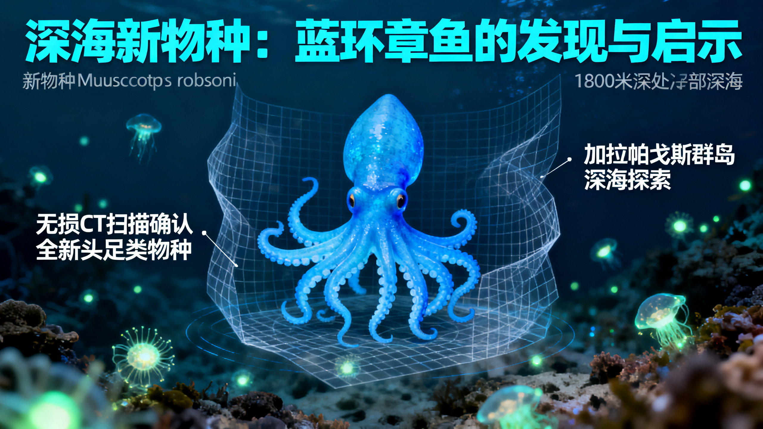 加拉帕戈斯群岛发现一种新品种小章鱼