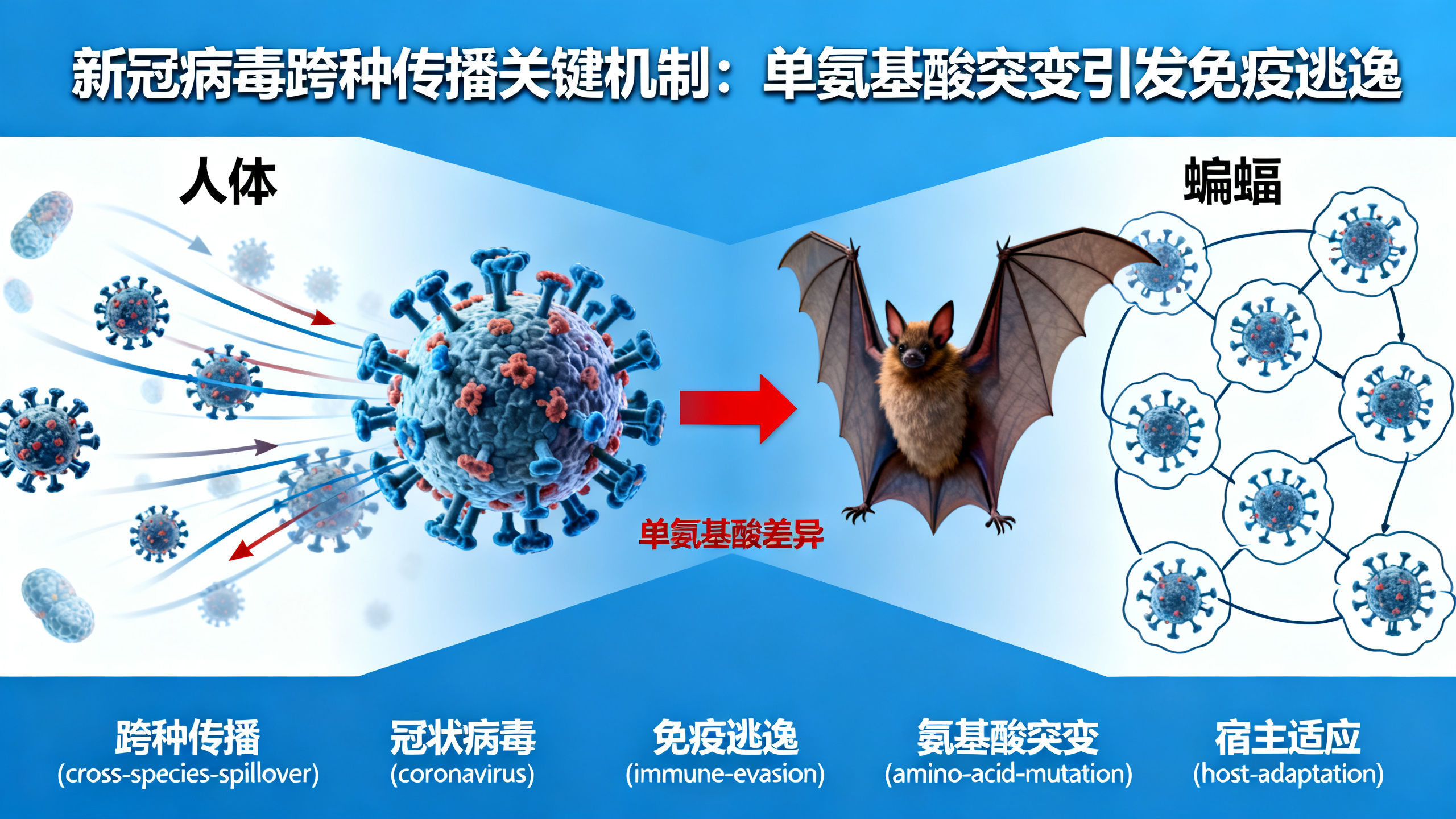 一个微小的基因变化，可能揭示蝙蝠病毒如何威胁人类
