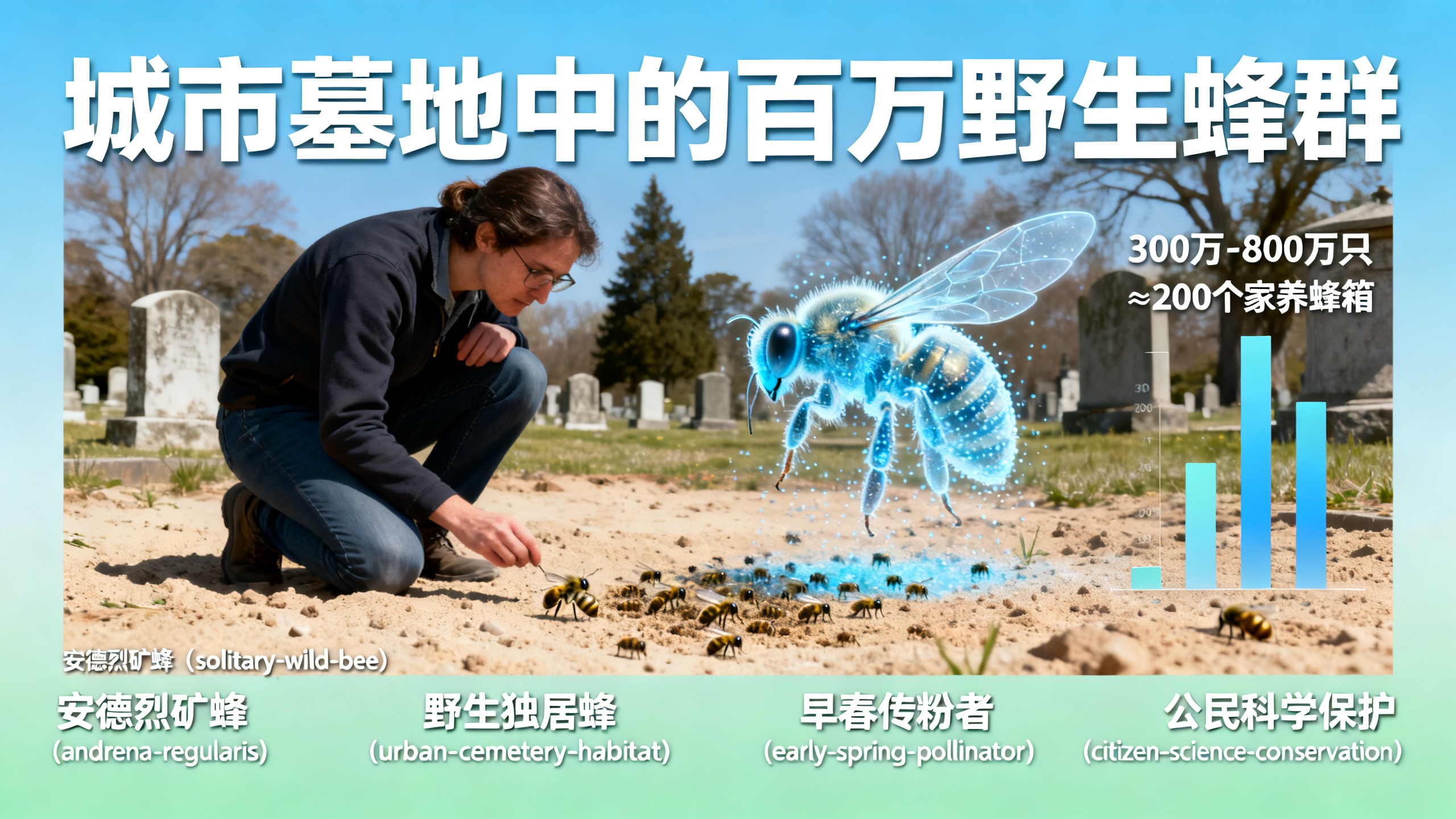 纽约一座公墓下，数百万蜜蜂已繁衍生息百余年