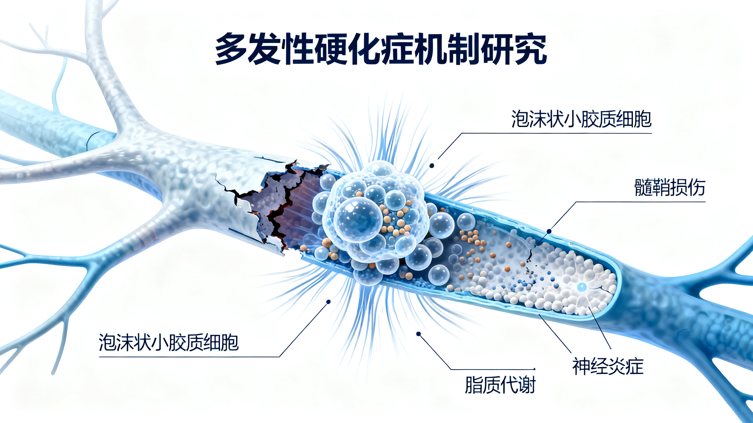 这些“脂肪堆积”的脑细胞可能加重多发性硬化