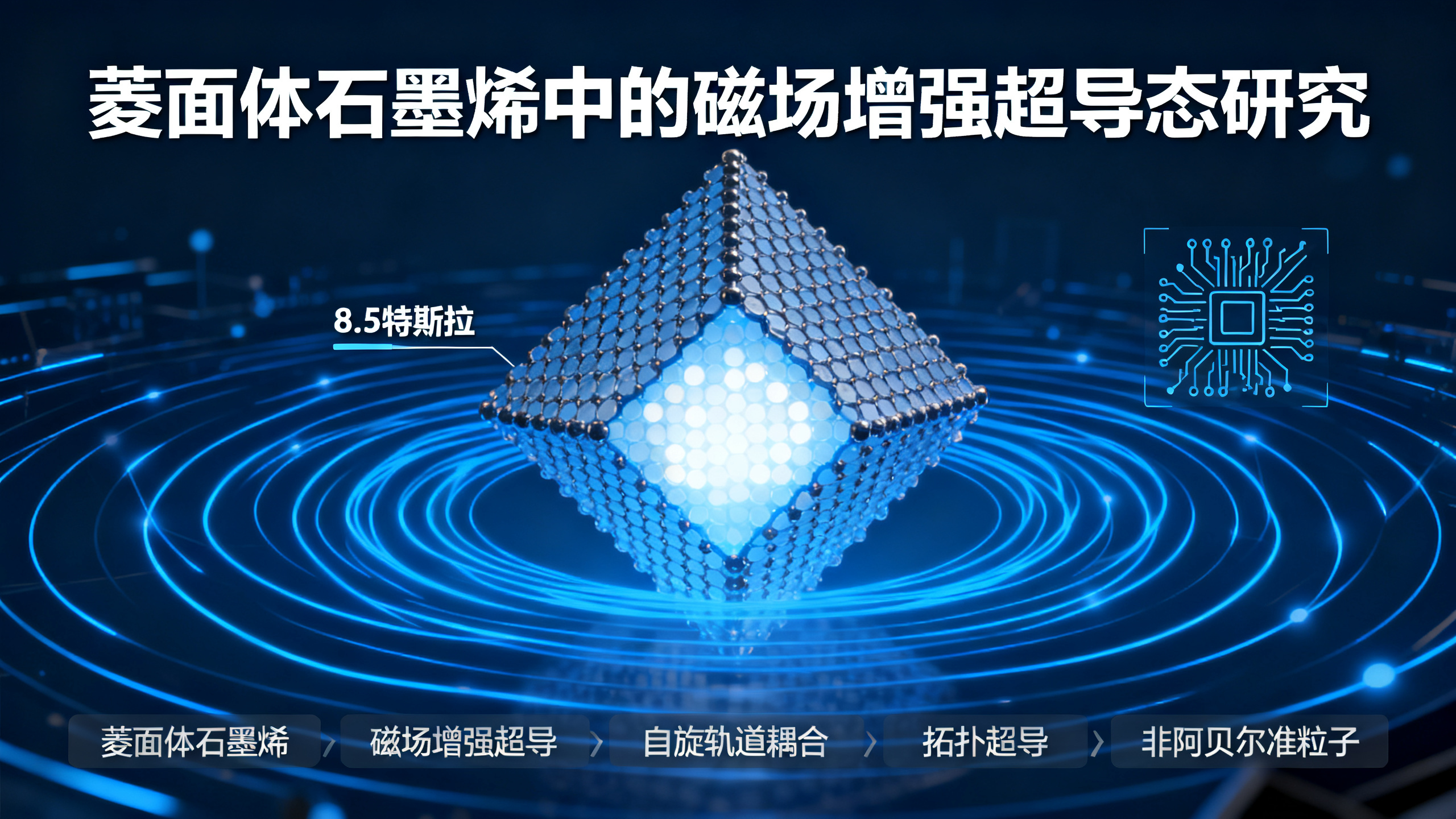 菱形石墨烯中磁场增强型超导材料家族