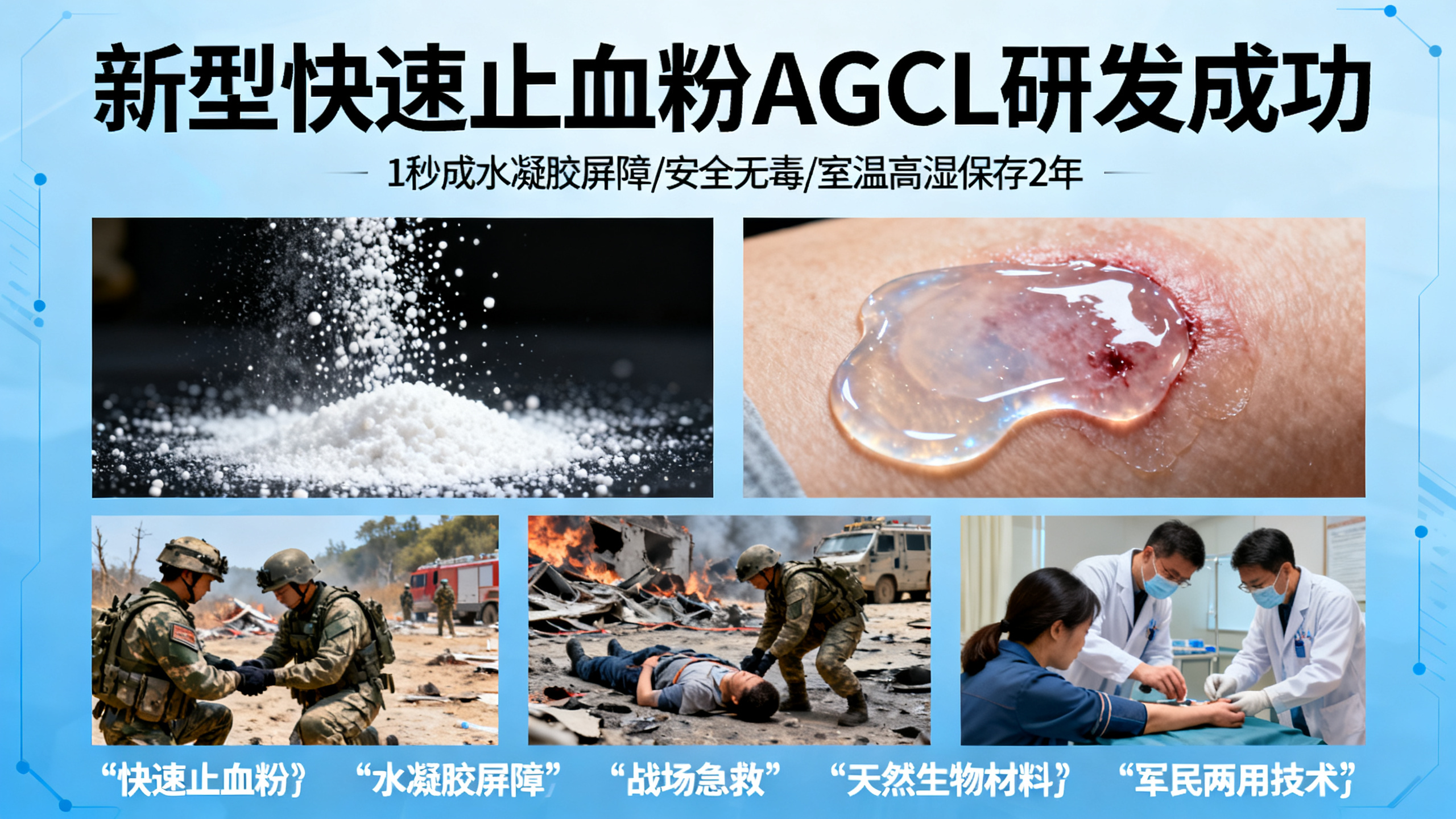 喷一喷，1秒止住危及生命的出血