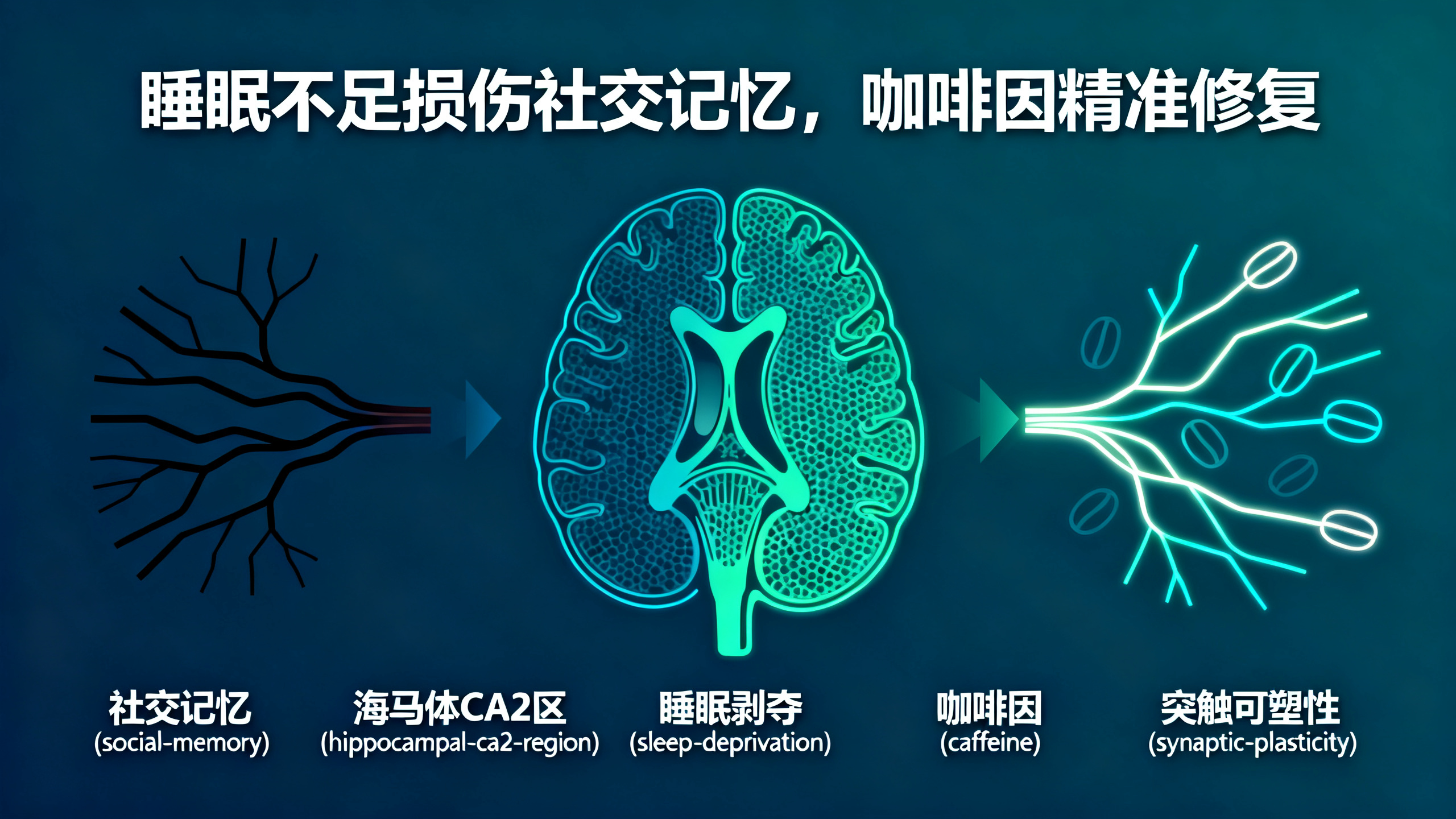 咖啡因可缓解熬夜导致的记忆力下降