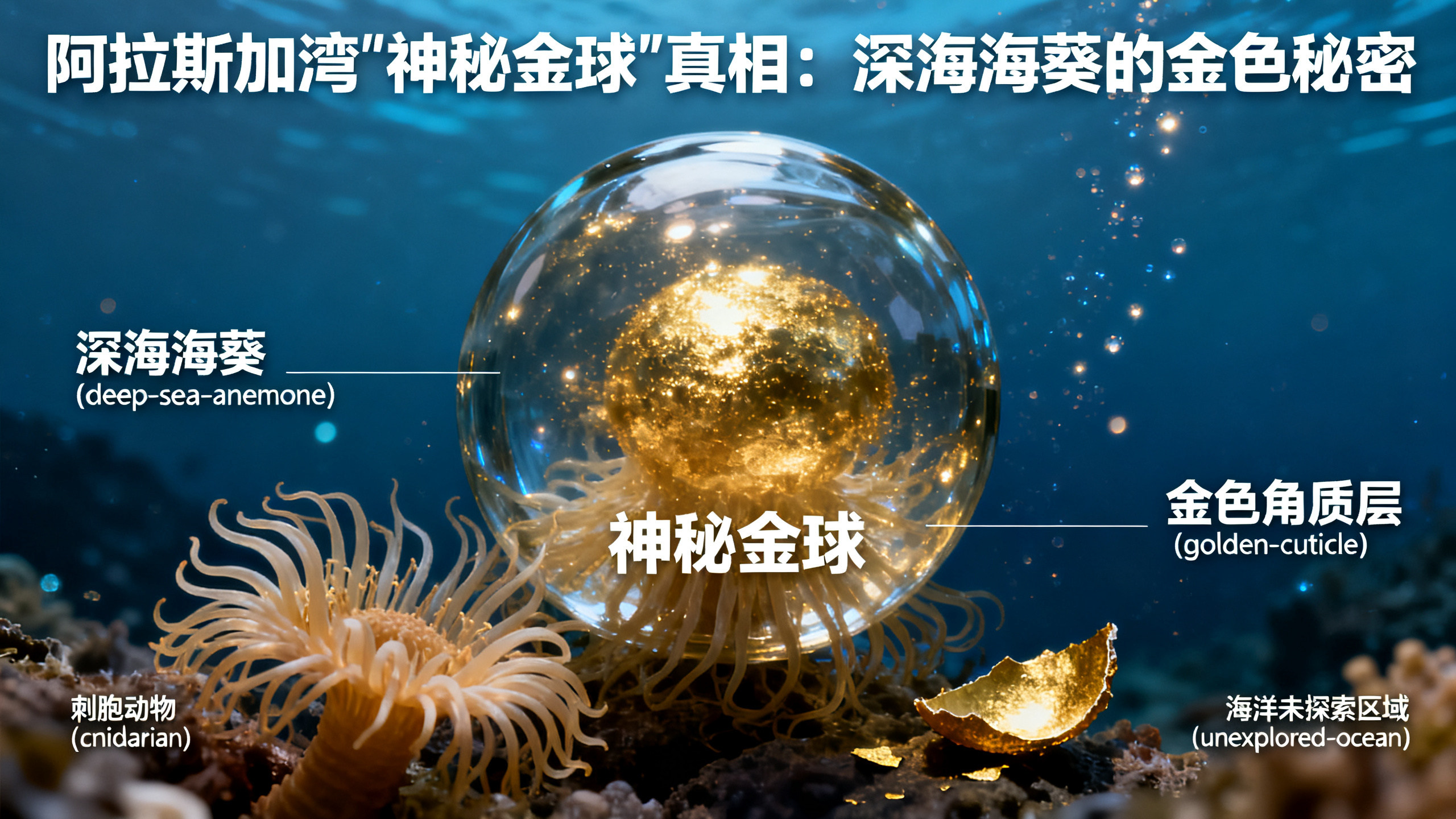 海底发现的“金色圆球”来自一种神秘动物