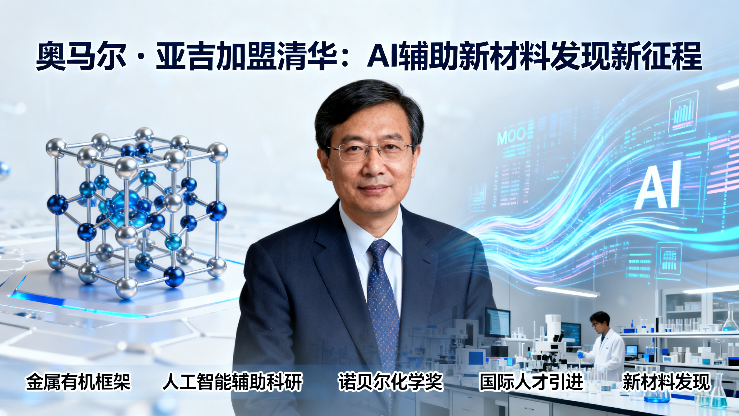 诺奖得主化学家离开美国，赴华掌管人工智能材料实验室