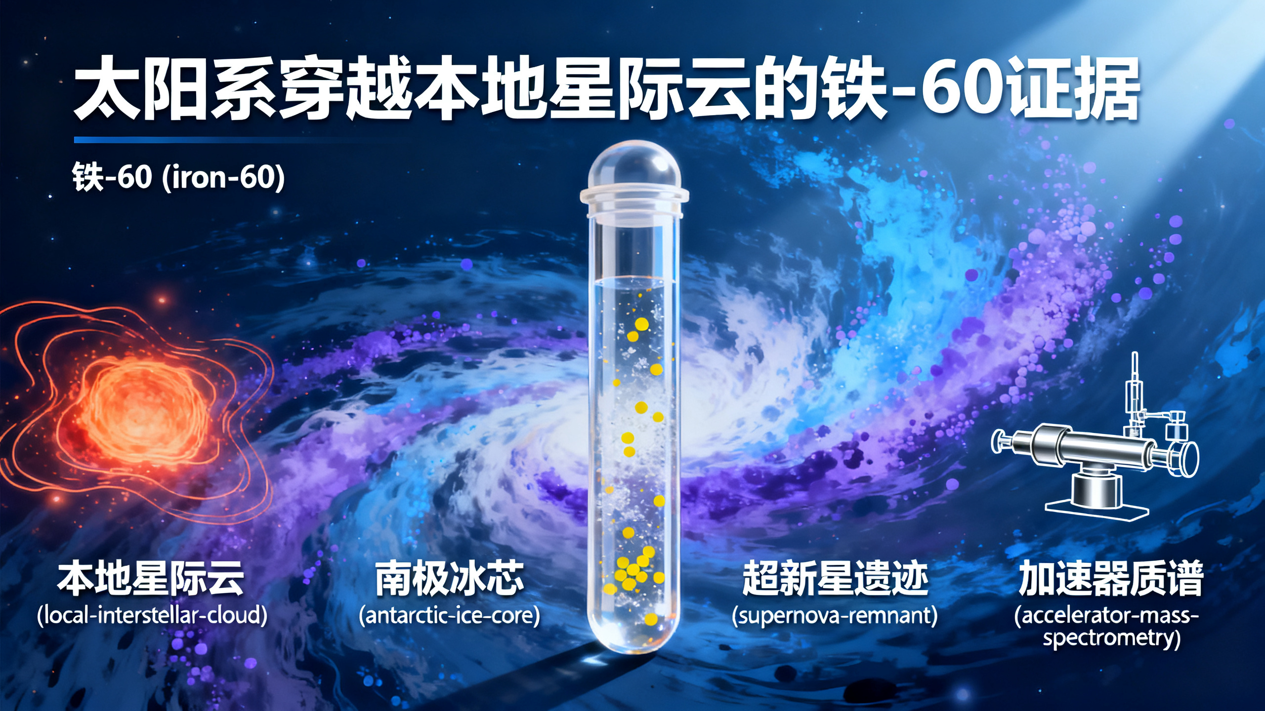 地球正穿越远古超新星的“残骸”，科学家在南极冰层中找到了证据