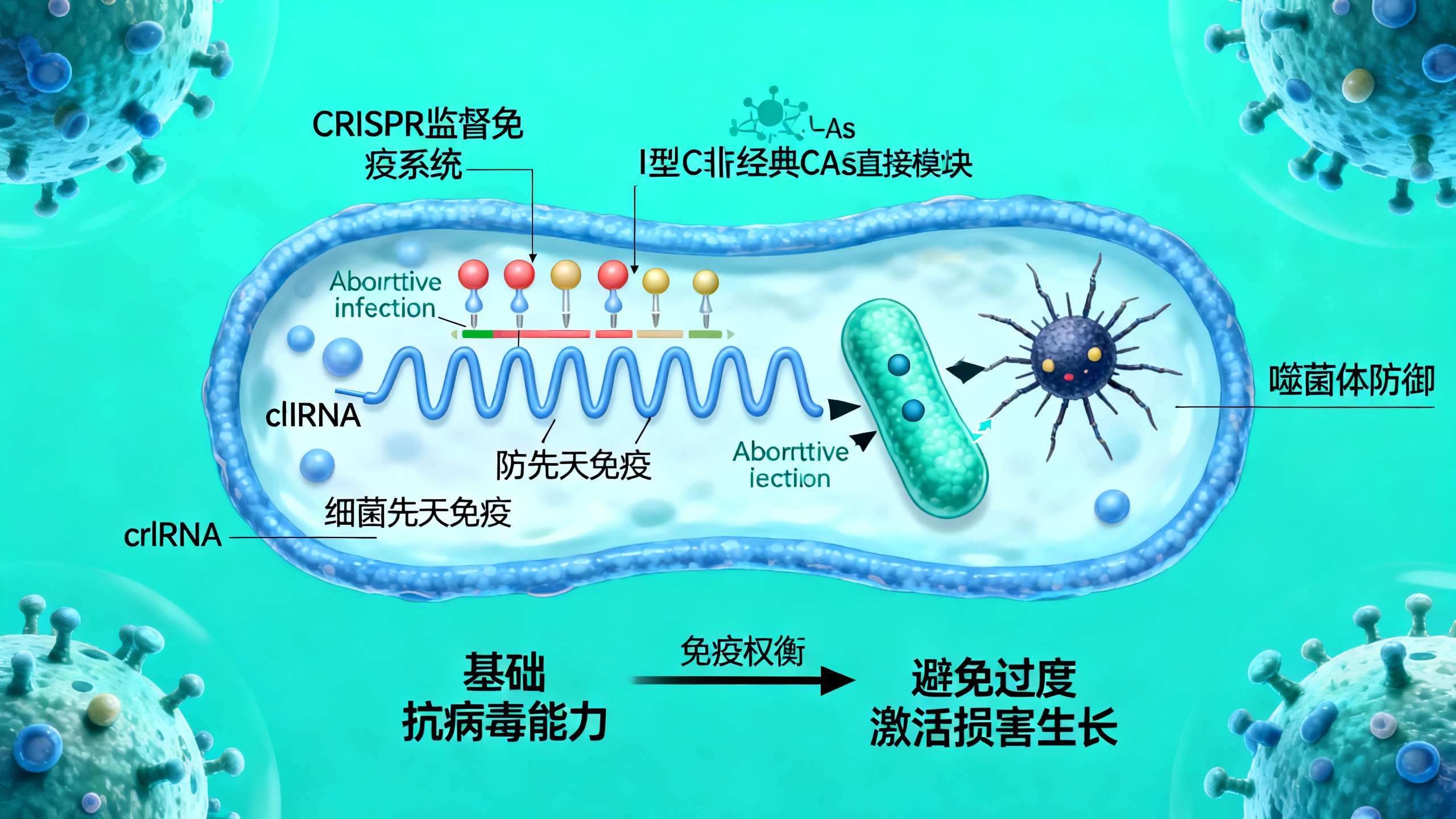 CRISPR–Cas系统如何调控细菌内部的“抗病毒”防御机制