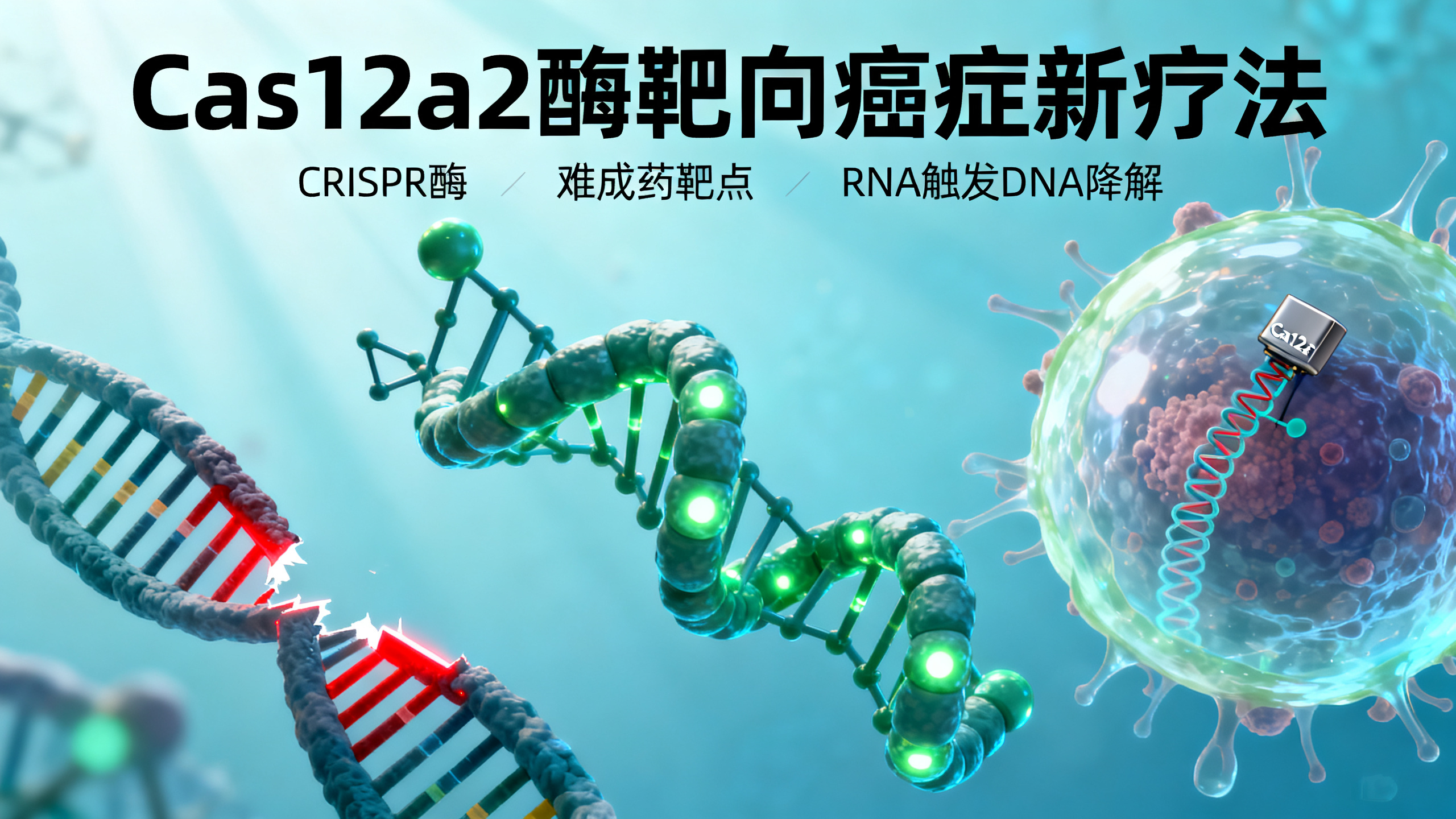 一种奇特的“基因剪刀”能粉碎癌细胞DNA，从而杀死癌细胞