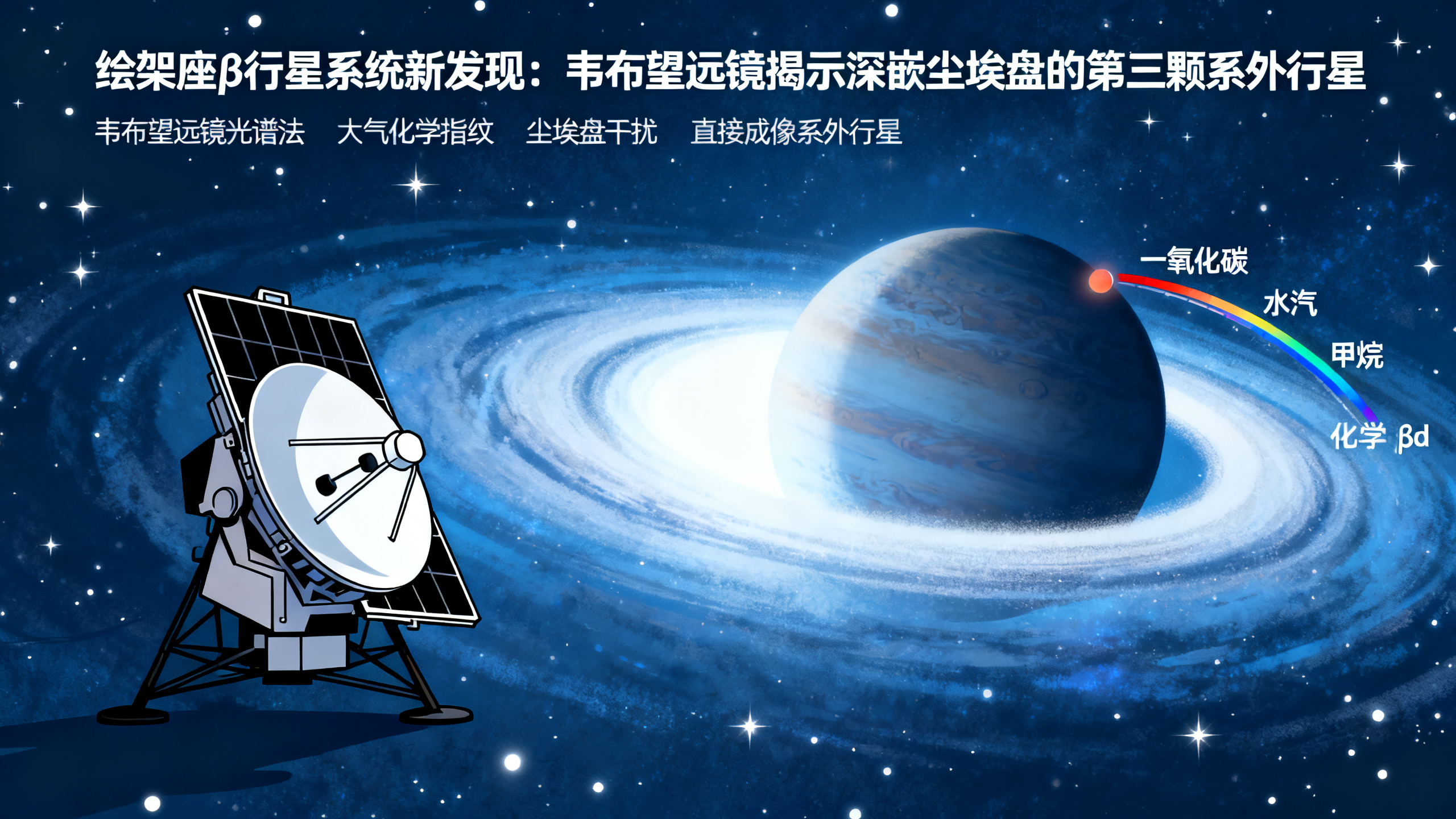 NASA韦布望远镜在著名天文系统中发现一颗“隐身”的巨行星