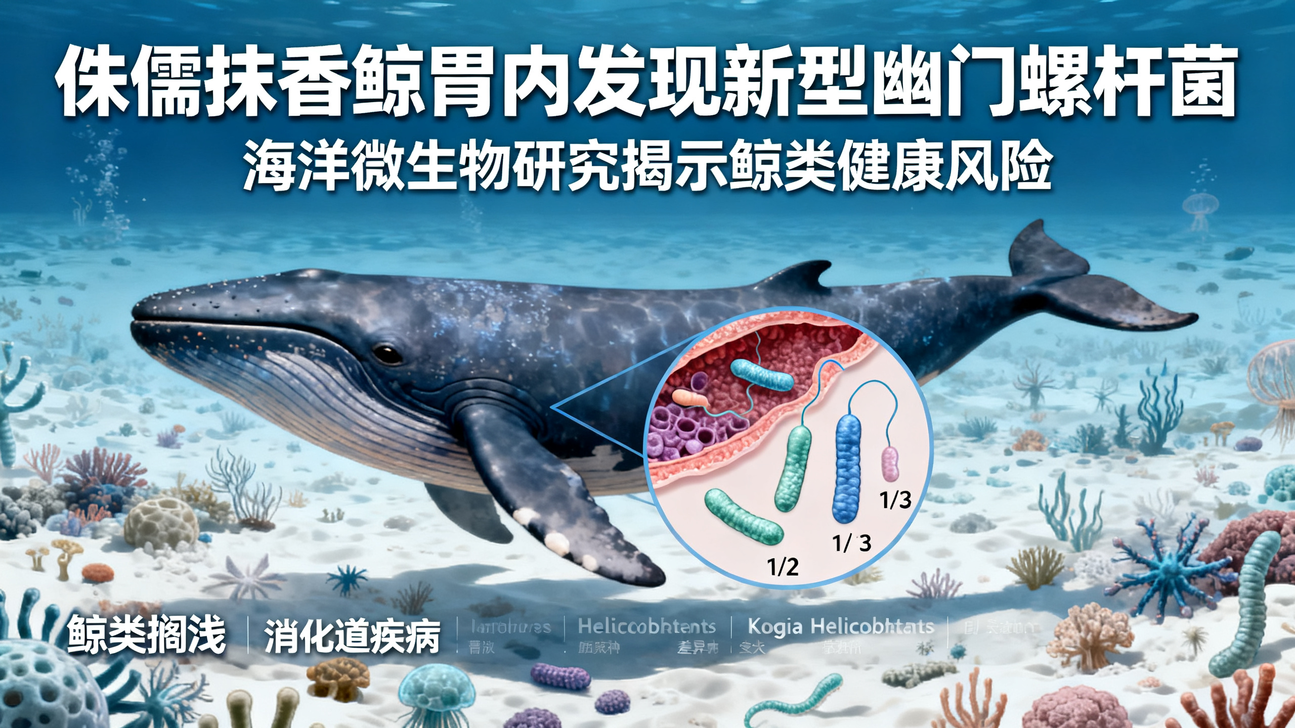 科学家在一种神出鬼没的鲸鱼体内发现了神秘细菌