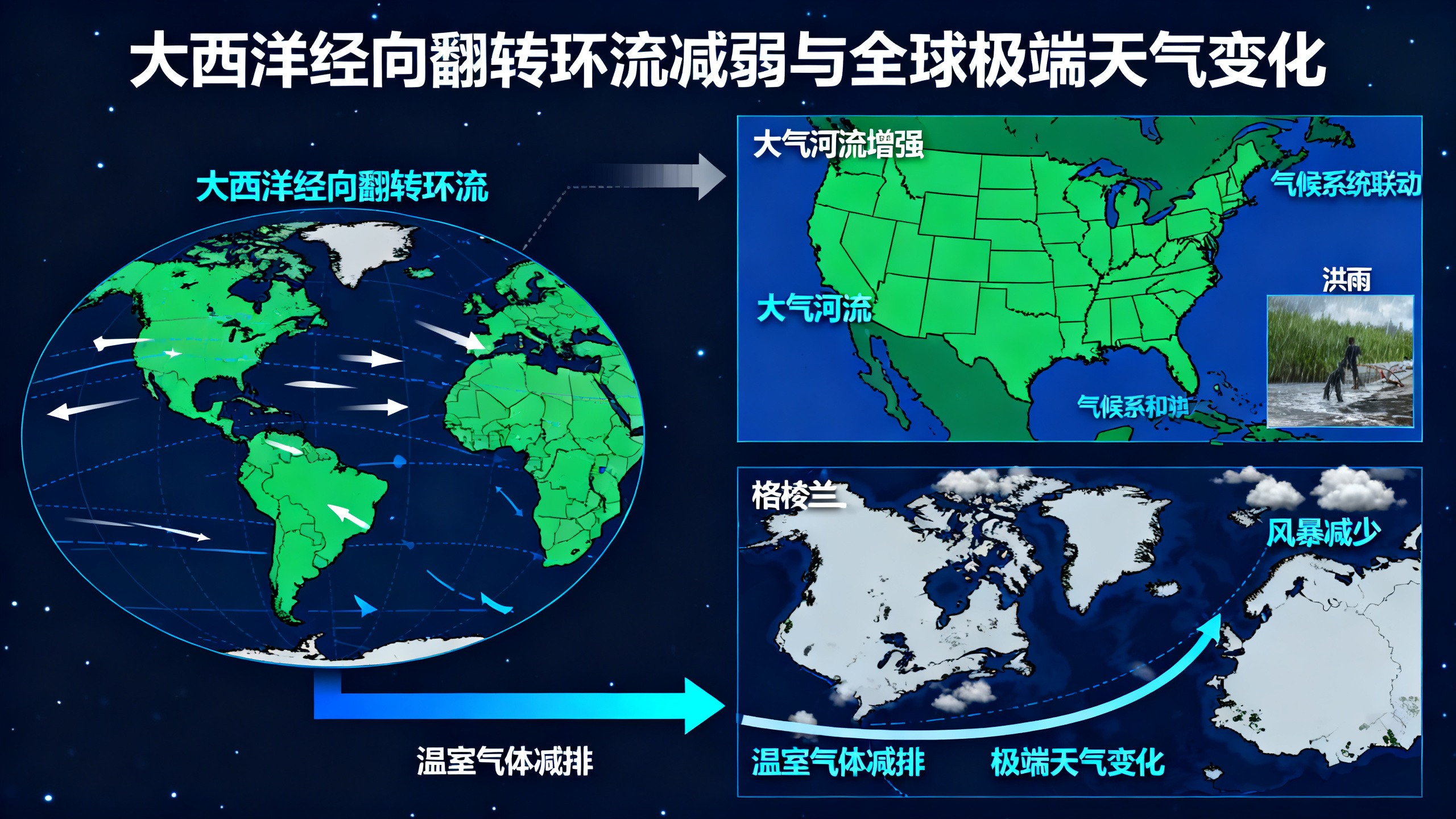 大西洋洋流变慢，可能让加州风暴更猛烈