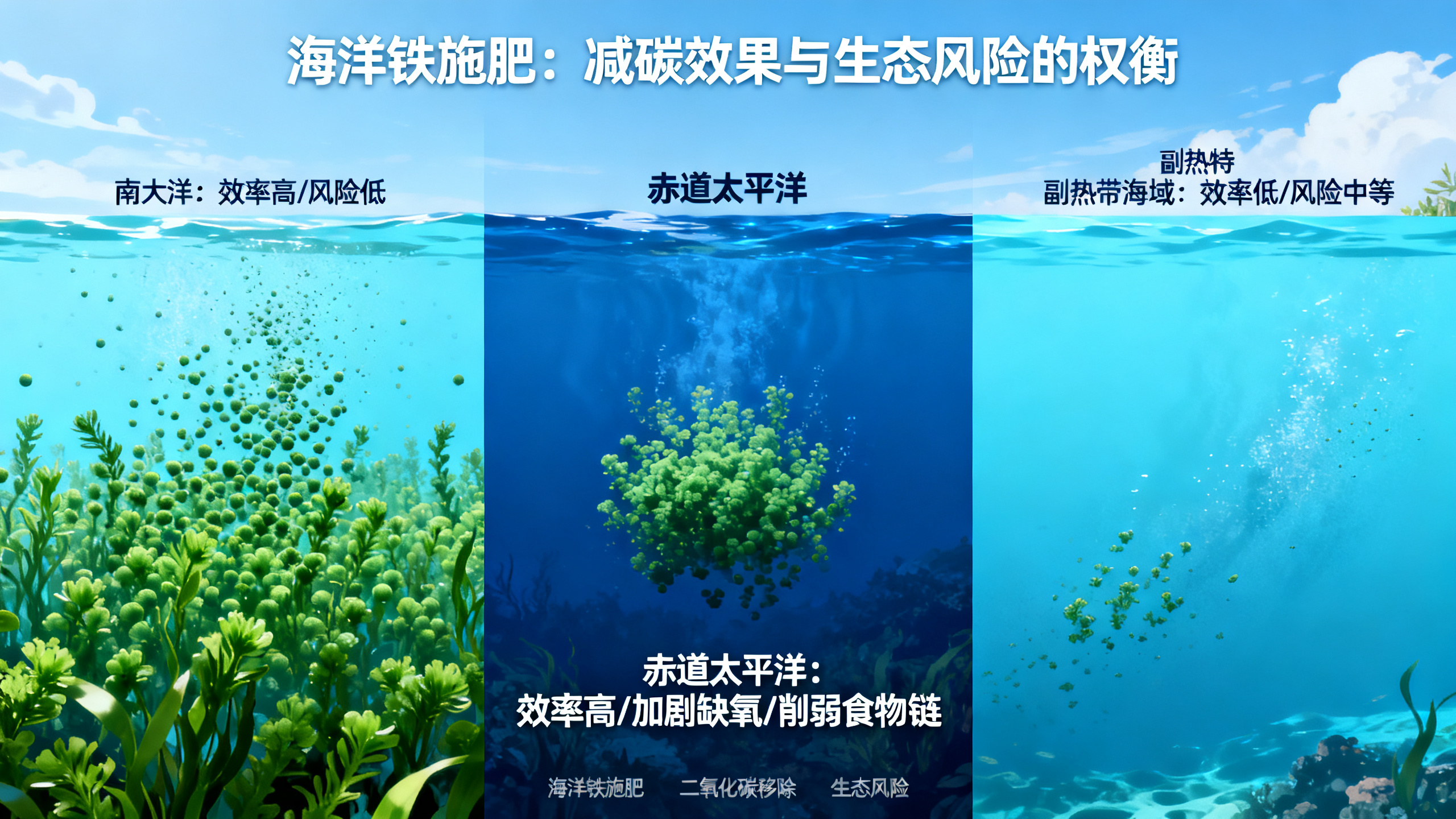 给海洋“补铁”：能减缓气候变化，但会伤害海洋生态吗？