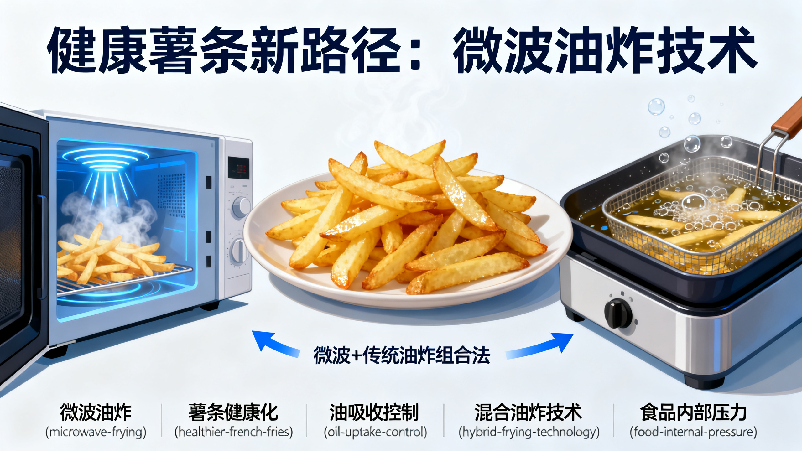 新式微波炸薯条法，让薯条更健康
