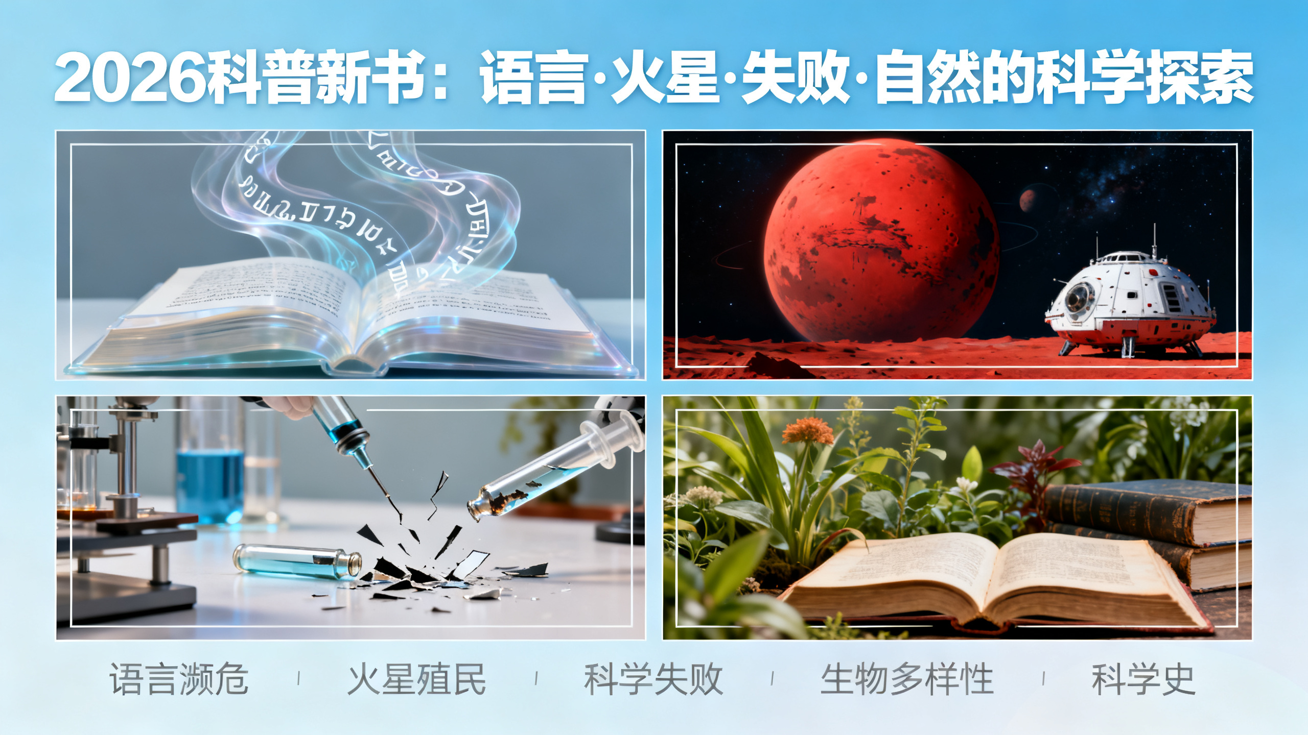 消失的语言与火星上的生命：近期新书速览