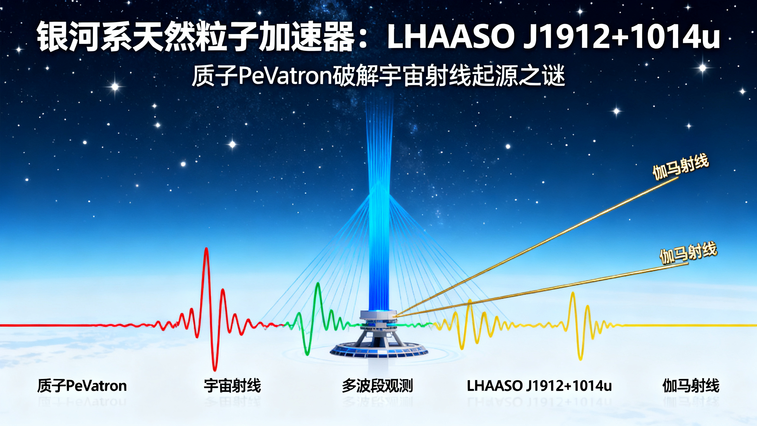 银河系神秘天体将质子加速到千万亿电子伏特以上