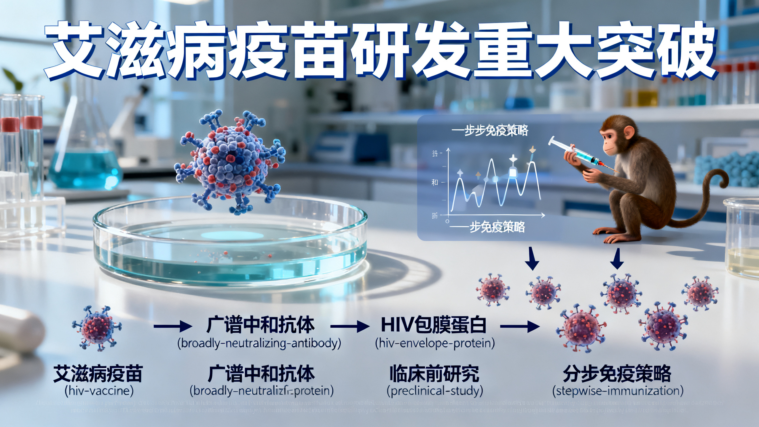 艾滋病疫苗如何引导免疫细胞产生广谱中和抗体