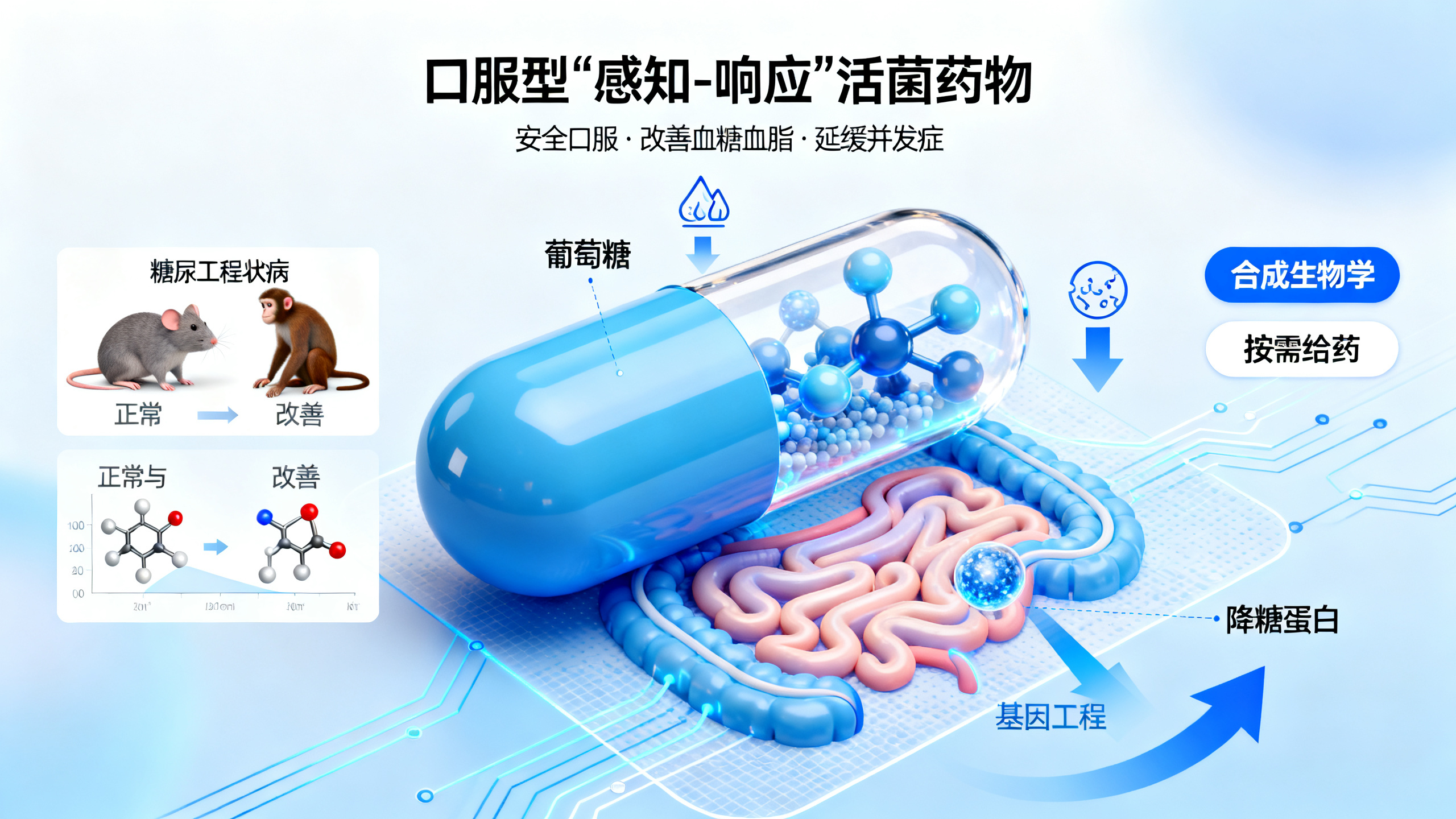 能感知血糖变化的益生菌，帮助调节小鼠和猴子的血糖水平