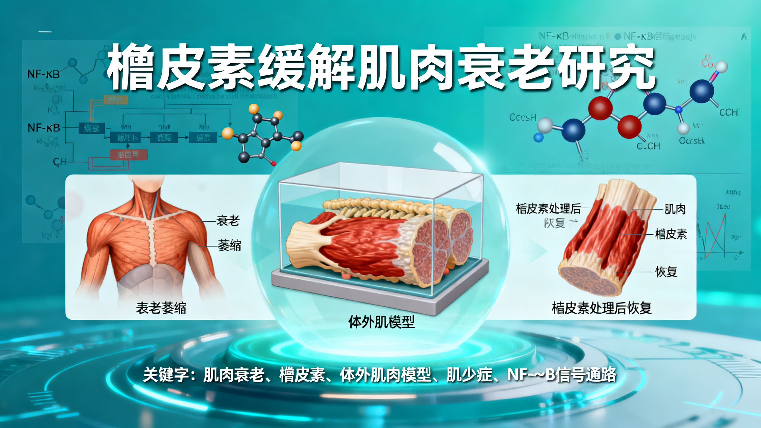 人体体外肌肉模型重现老年人血清导致的肌肉萎缩和收缩力下降