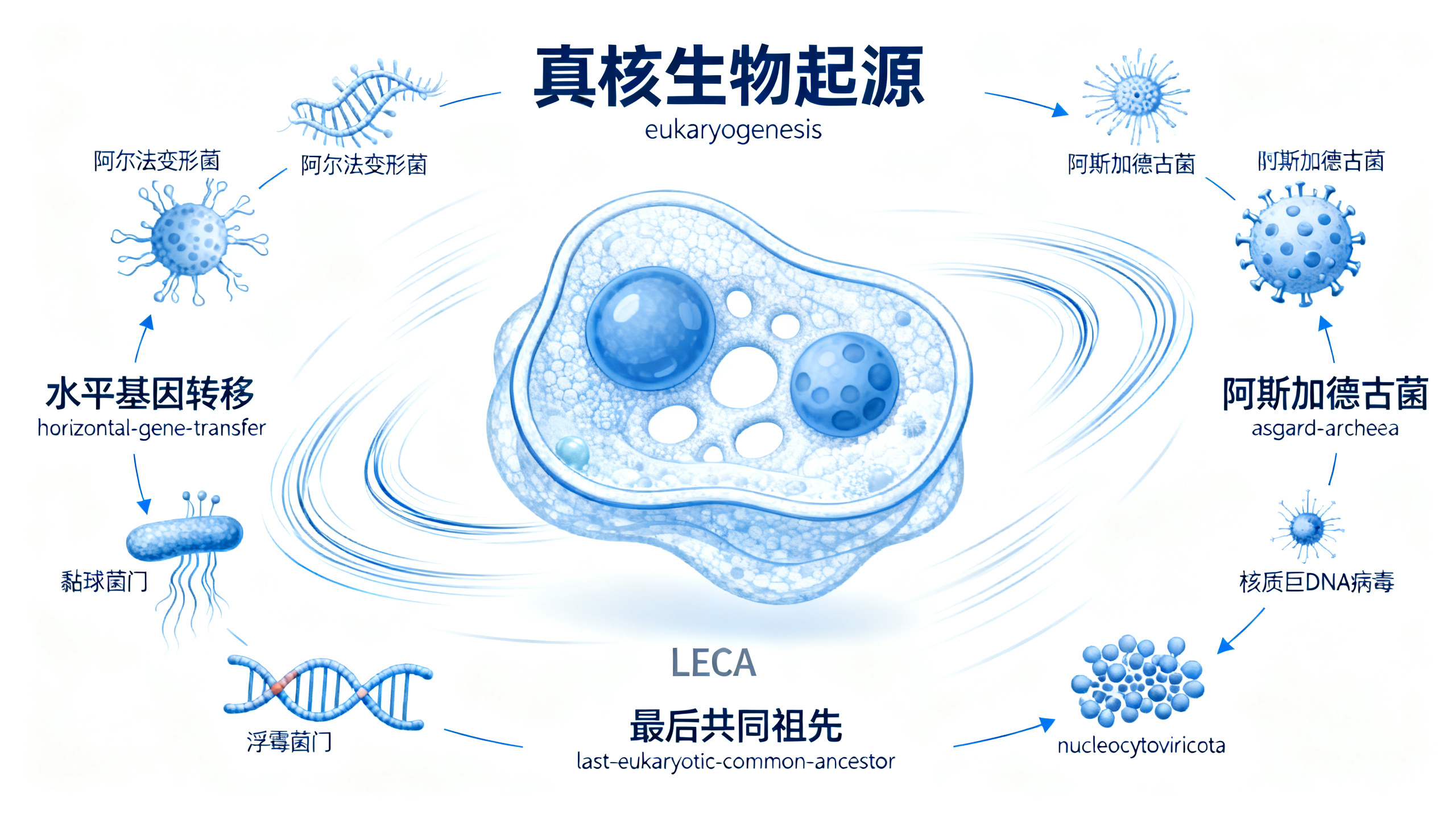 基因溯源揭示真核生物起源时微生物的多样共生关系