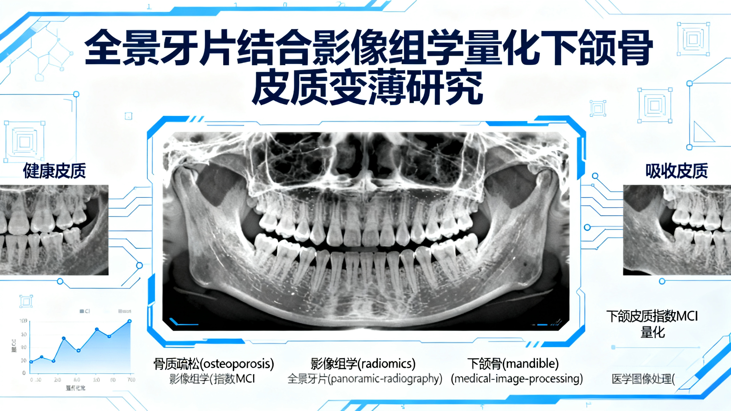 全景牙片上颌骨皮质指数的AI量化分析