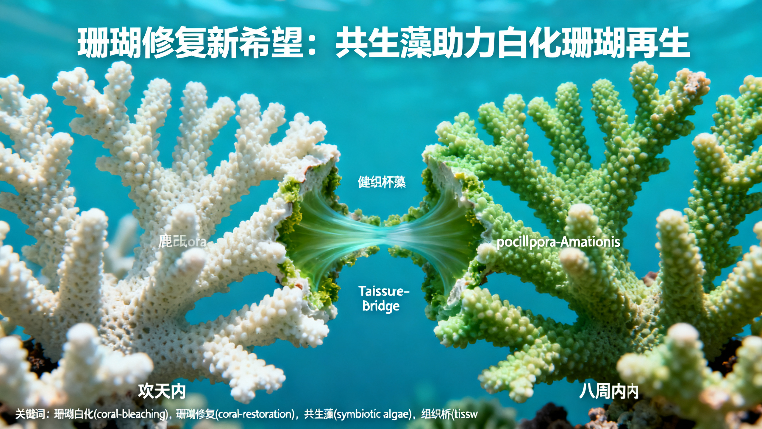 “不可思议”：白化珊瑚触碰到健康邻居后几天内就恢复生机